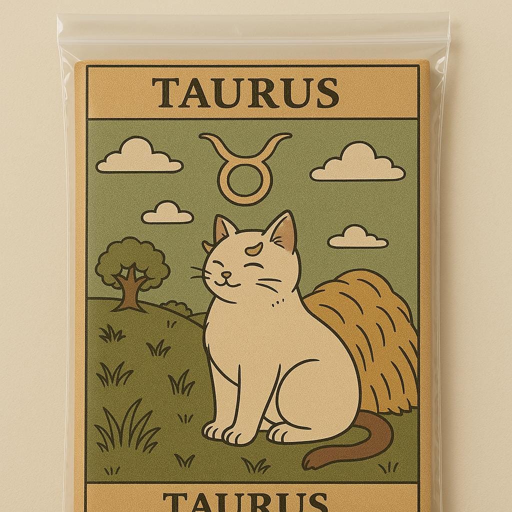 Taurus Zodiac Cat Tapestry Wall Art for Astrology Lovers and Cat Fans – Earthy Horoscope Home Decor with Cozy Celestial Vibes 95x70 Cm