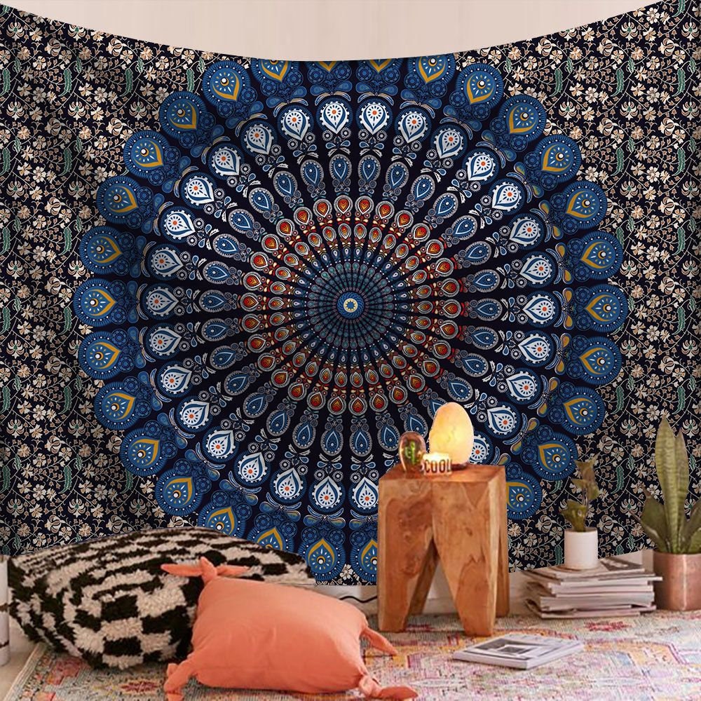 Indian Mandala Tapestry Wall Hanging Ethnic Boho Decor Nomadic Camping Rugs Exotic Beach Blankets Bohemian Tapestries Travel Mattress