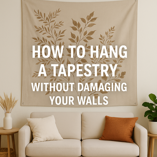 How to Hang a Tapestry Without Damaging Your Walls