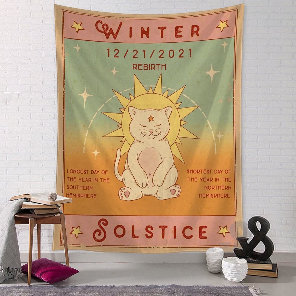 Manga Illustration, Tapestry Art, Cartoon Cat, Aesthetics ,Room Bedroom Living Room Kawaii Home Decor Adorable Art Prints Cute Cat Artwork