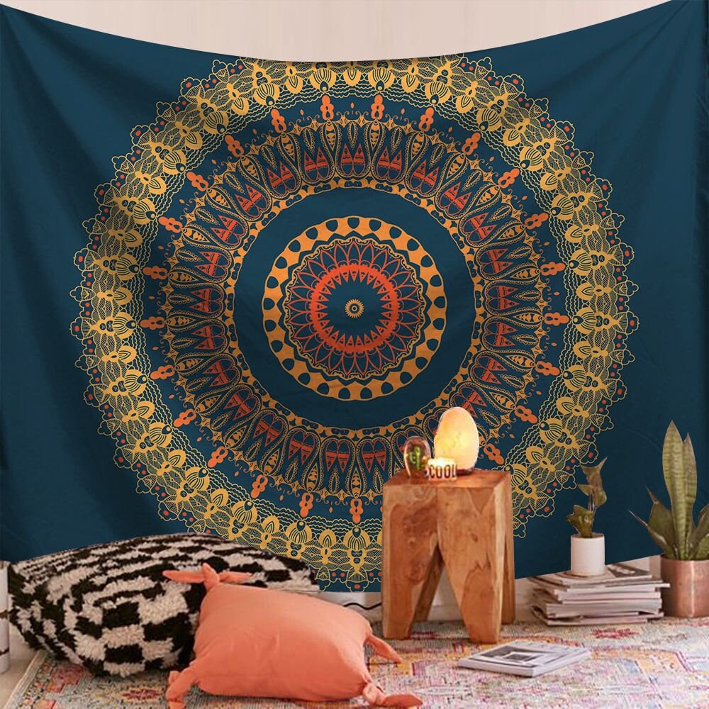 Indian Mandala Tapestry Wall Hanging Ethnic Boho Decor Nomadic Camping Rugs Exotic Beach Blankets Bohemian Tapestries Travel Mattress